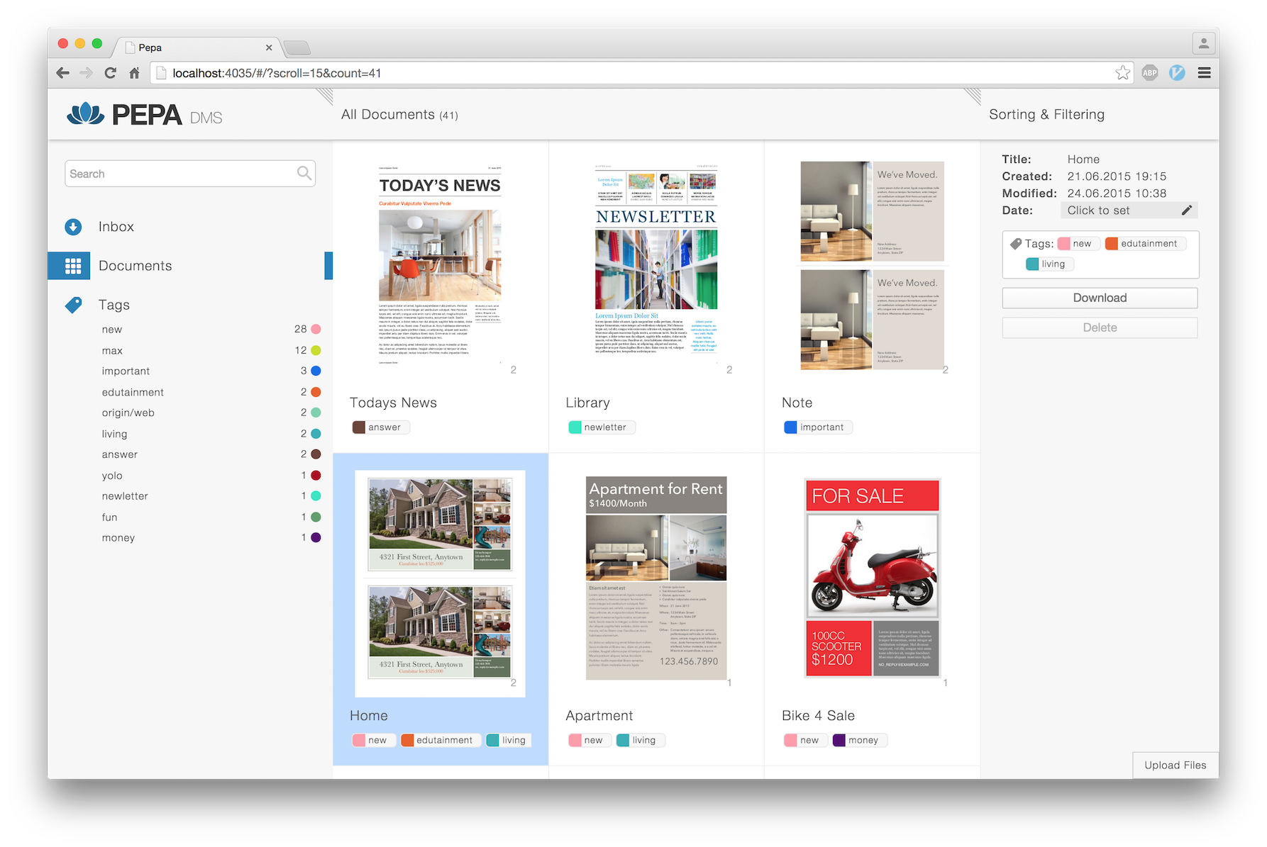 Open source document management system Pepa DMS Open source document management system Pepa DMS