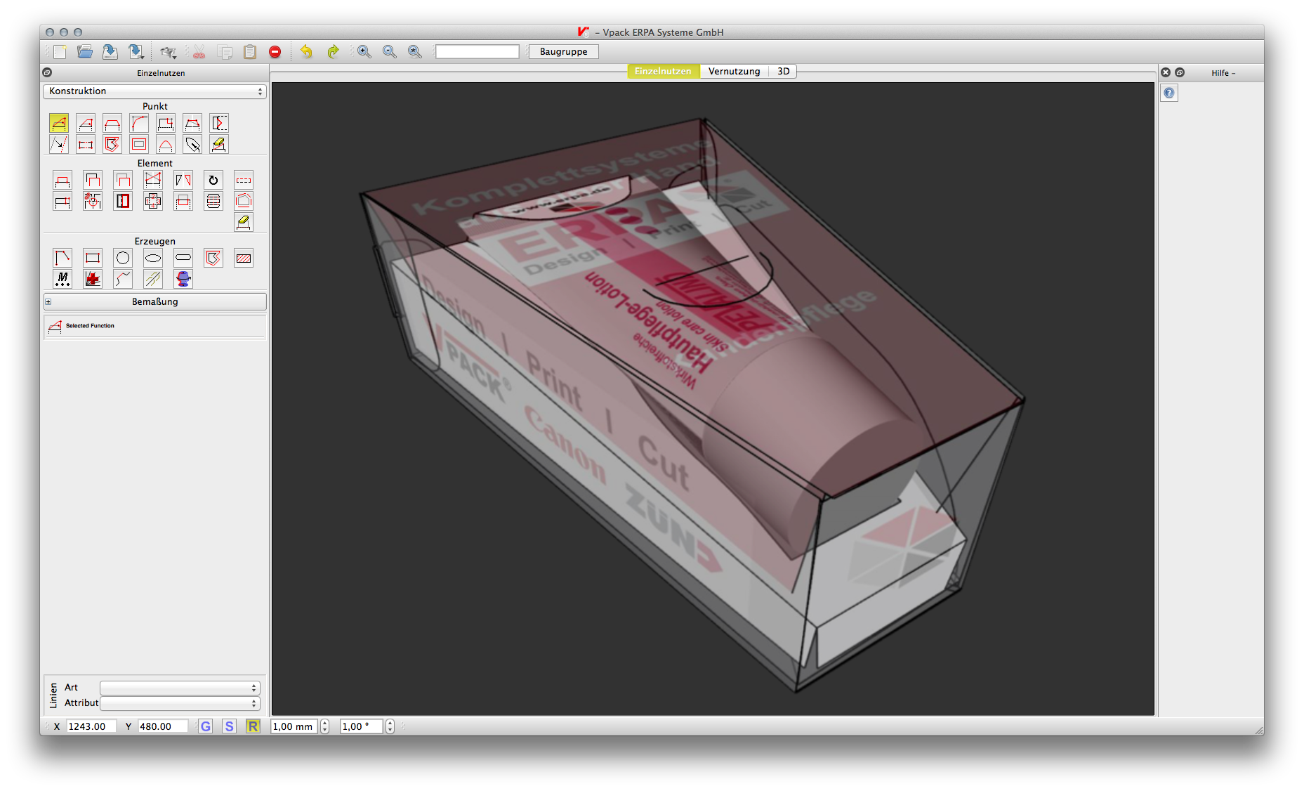 Auf macOS portiert: ERPAs CAD-Software VPACK.